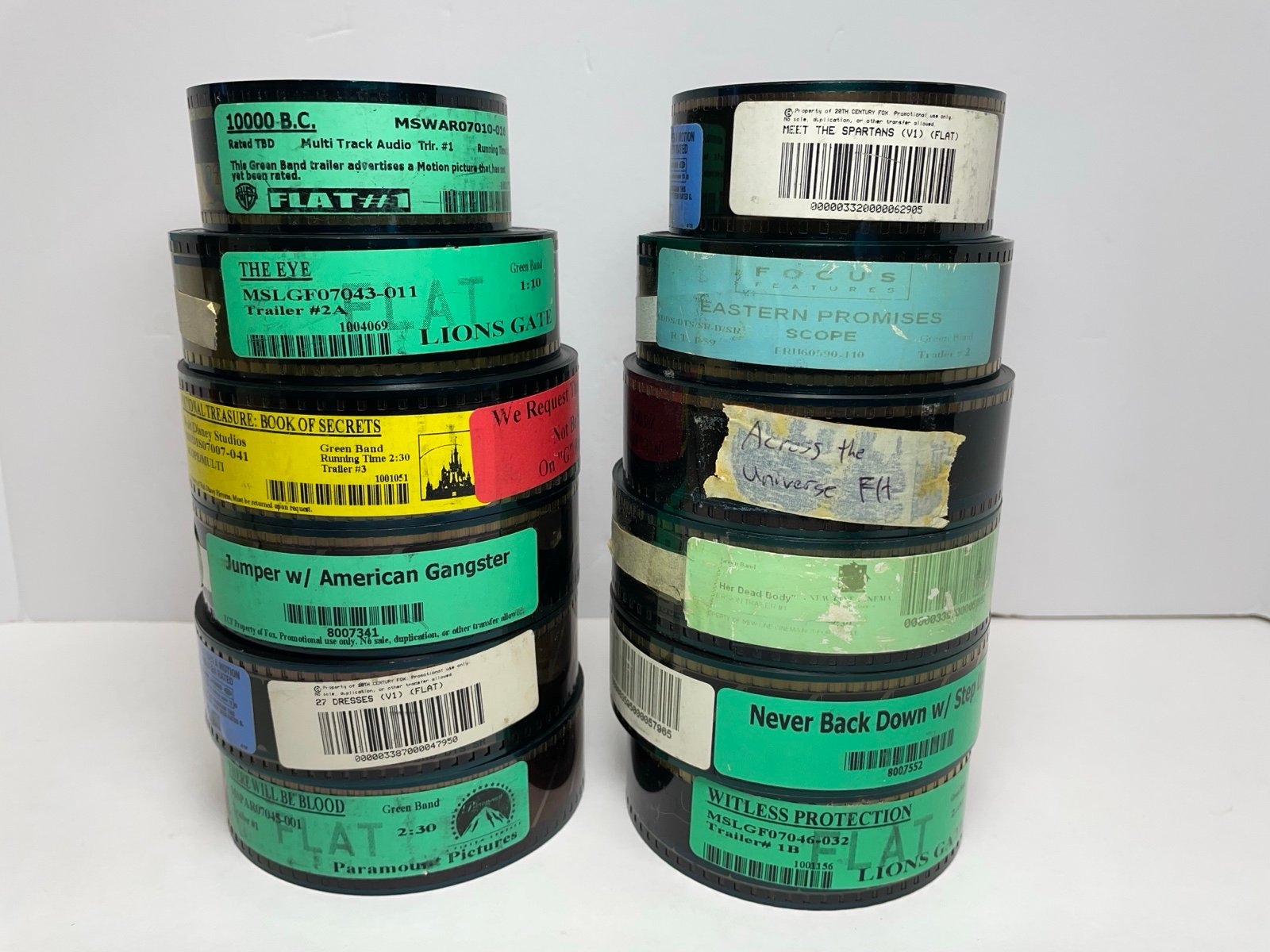 Lot Of 35mm Movie Theater Trailer Reels.