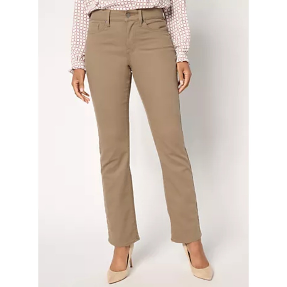 NYDJ Ellison High Rise Straight Leg Jean Cool Embrace Incense Womens Size 14P