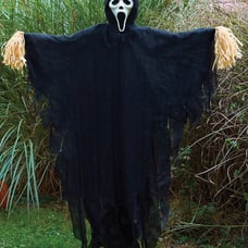Ghostface scarecrow Halloween decoration