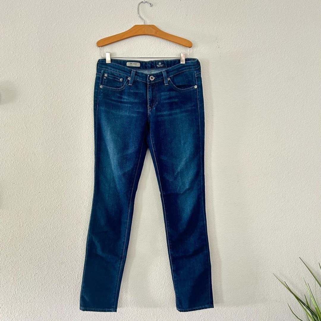 AG Adriano Goldschmied Stilt Cigarette Leg Anthropologie Dark Wash Denim Sz 27