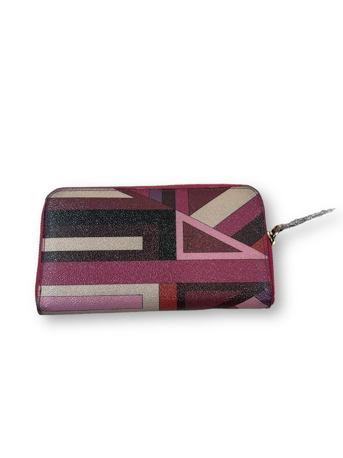 Emilio Pucci long zipper wallet pink purple black