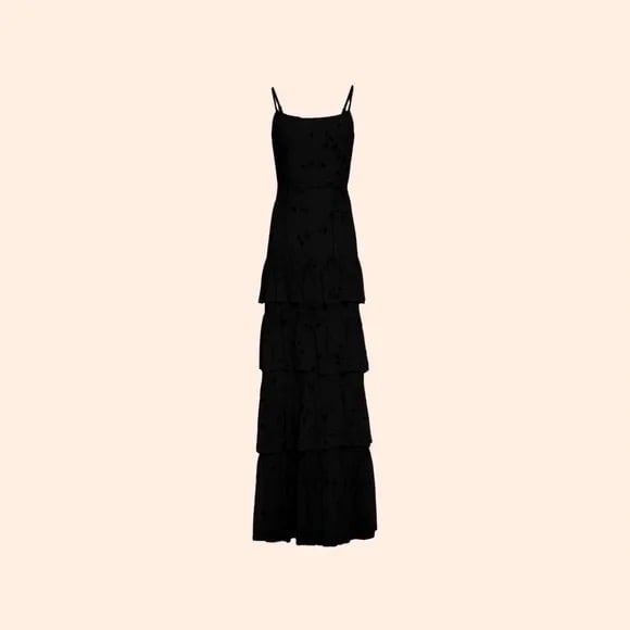 Reformation Foxglove Dress (Black)