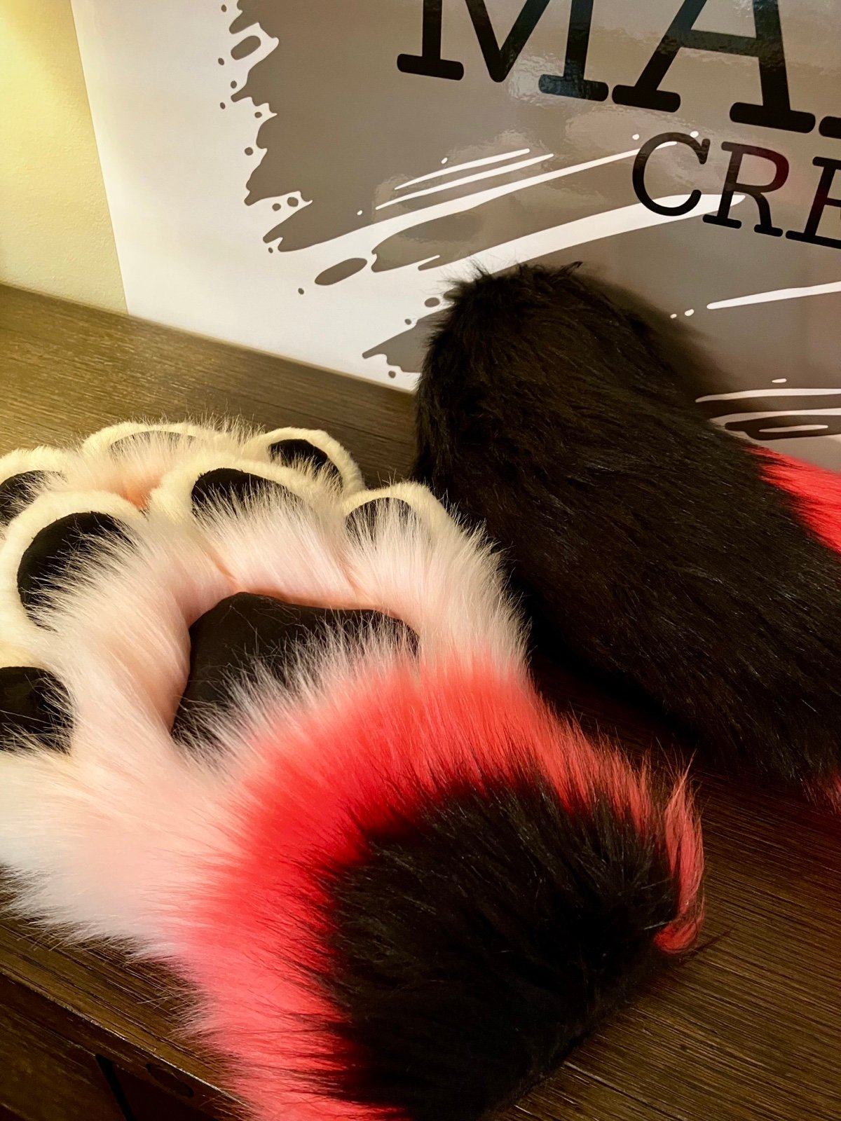 Fursuit paw and tail set!