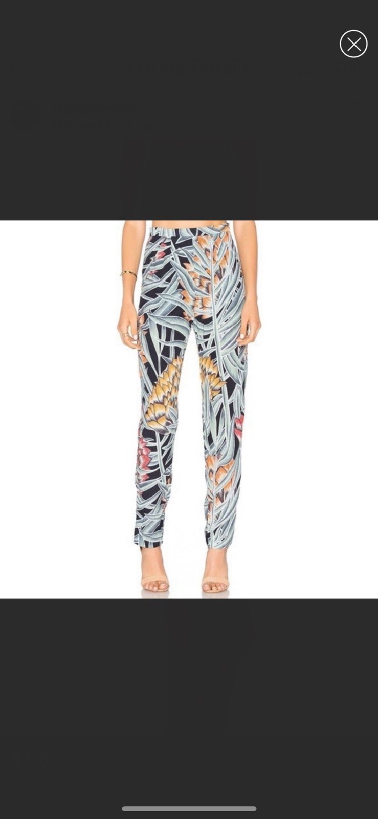 Mara Hoffman High Waist Herbarium Floral Slim Pants Size 6 (C)