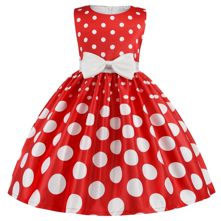 Toddler Kids Polka Dot Princess Dresses