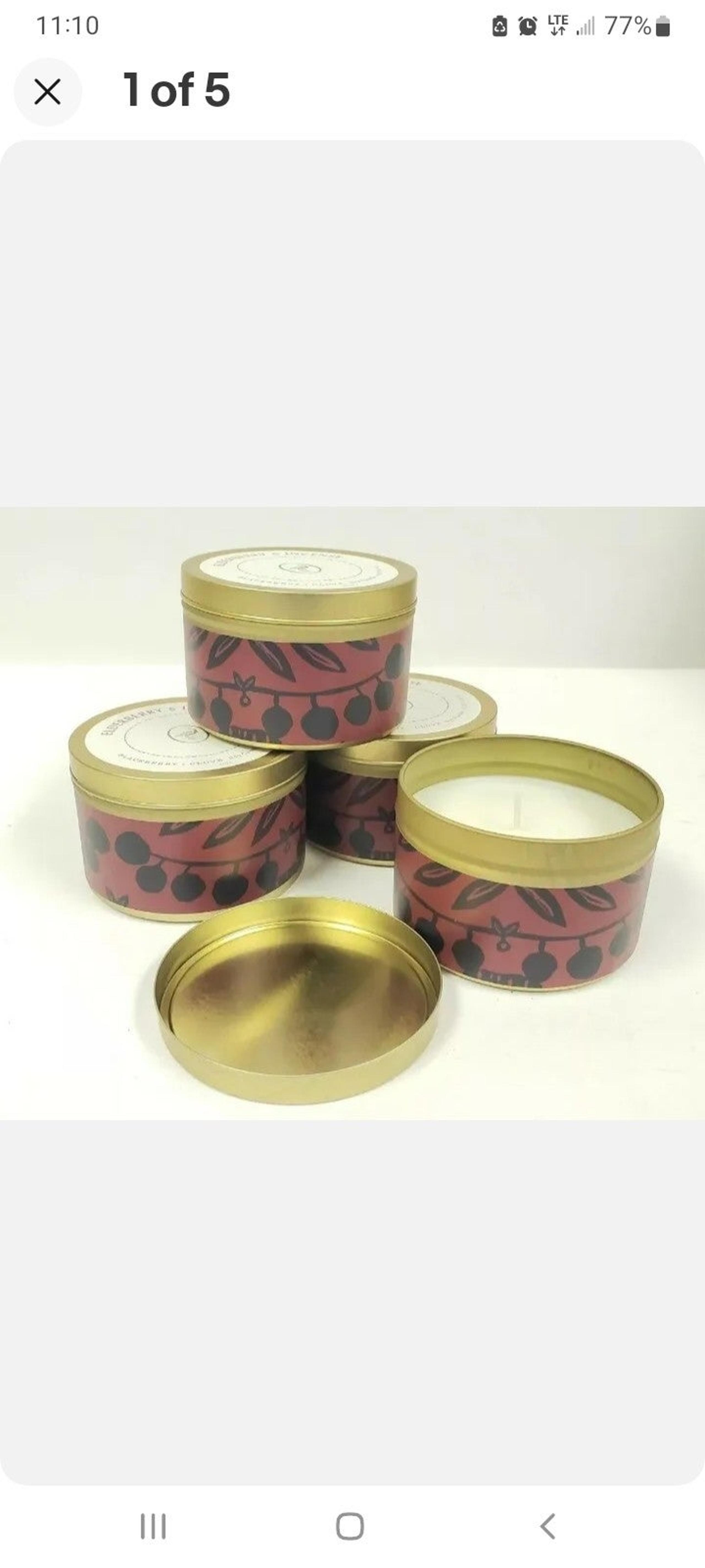 4: Elderberry & Incense - Opalhouse 4.8oz Scented Soy Candles Blackberry Clove.