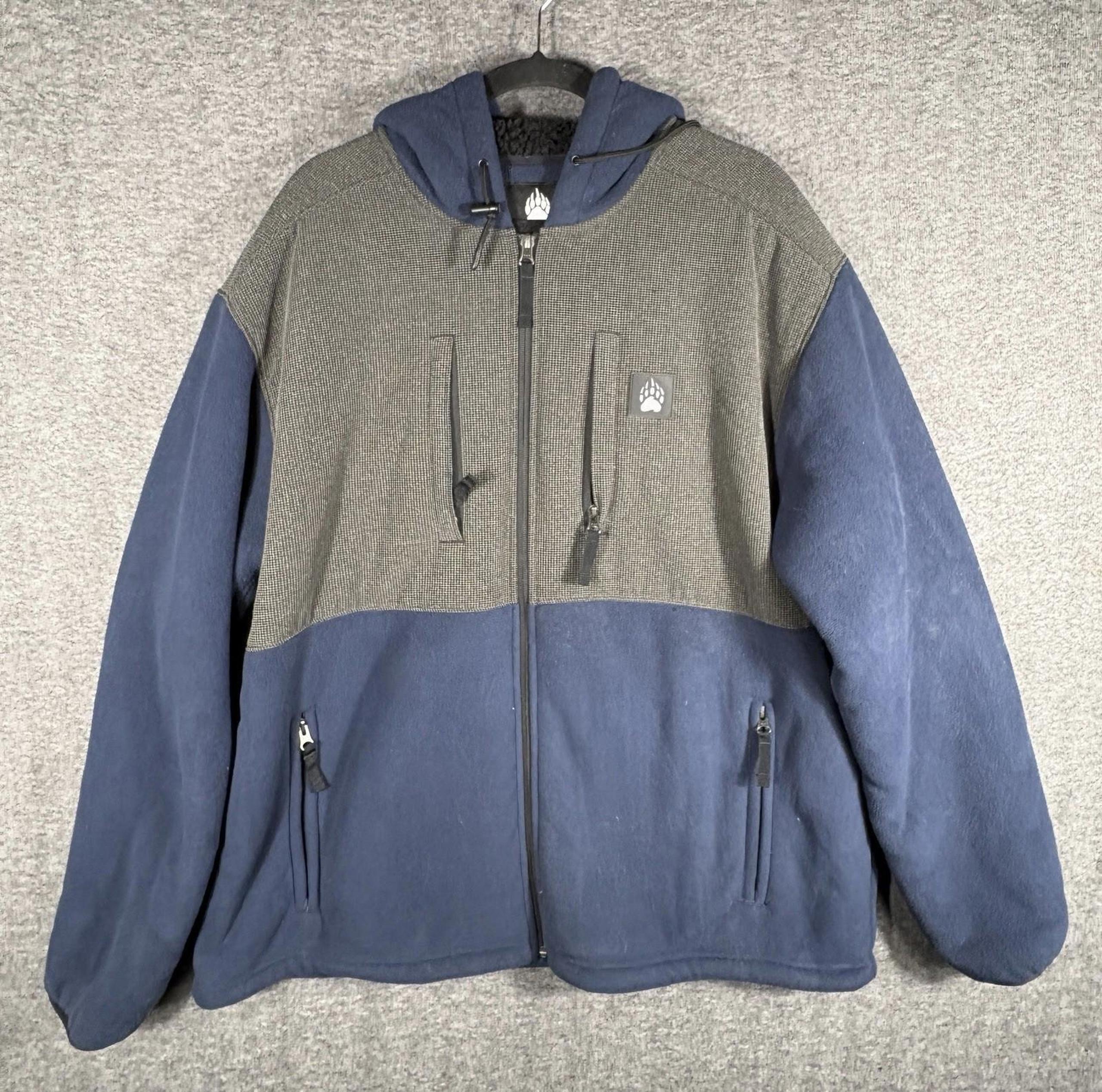 Duluth Trading Alaskan Hardgear Full Zip Hooded Fleece Lined Jacket Mens XL
