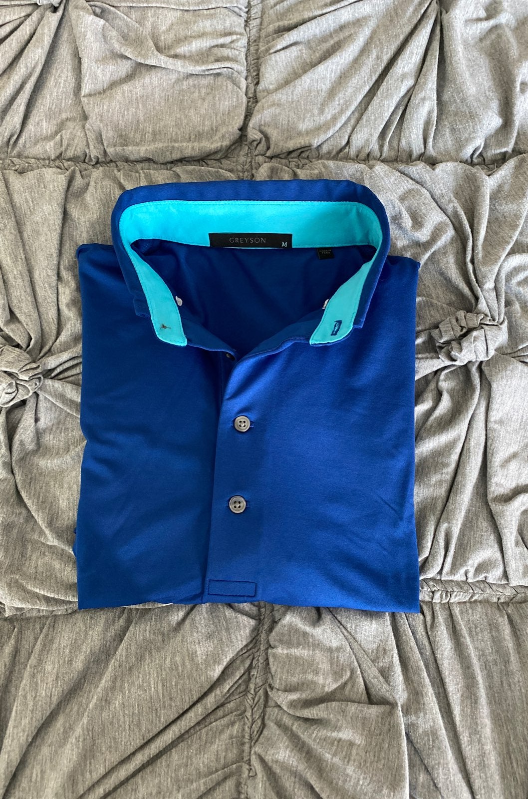 Men's Medium Blue Greyson Golf Shirt