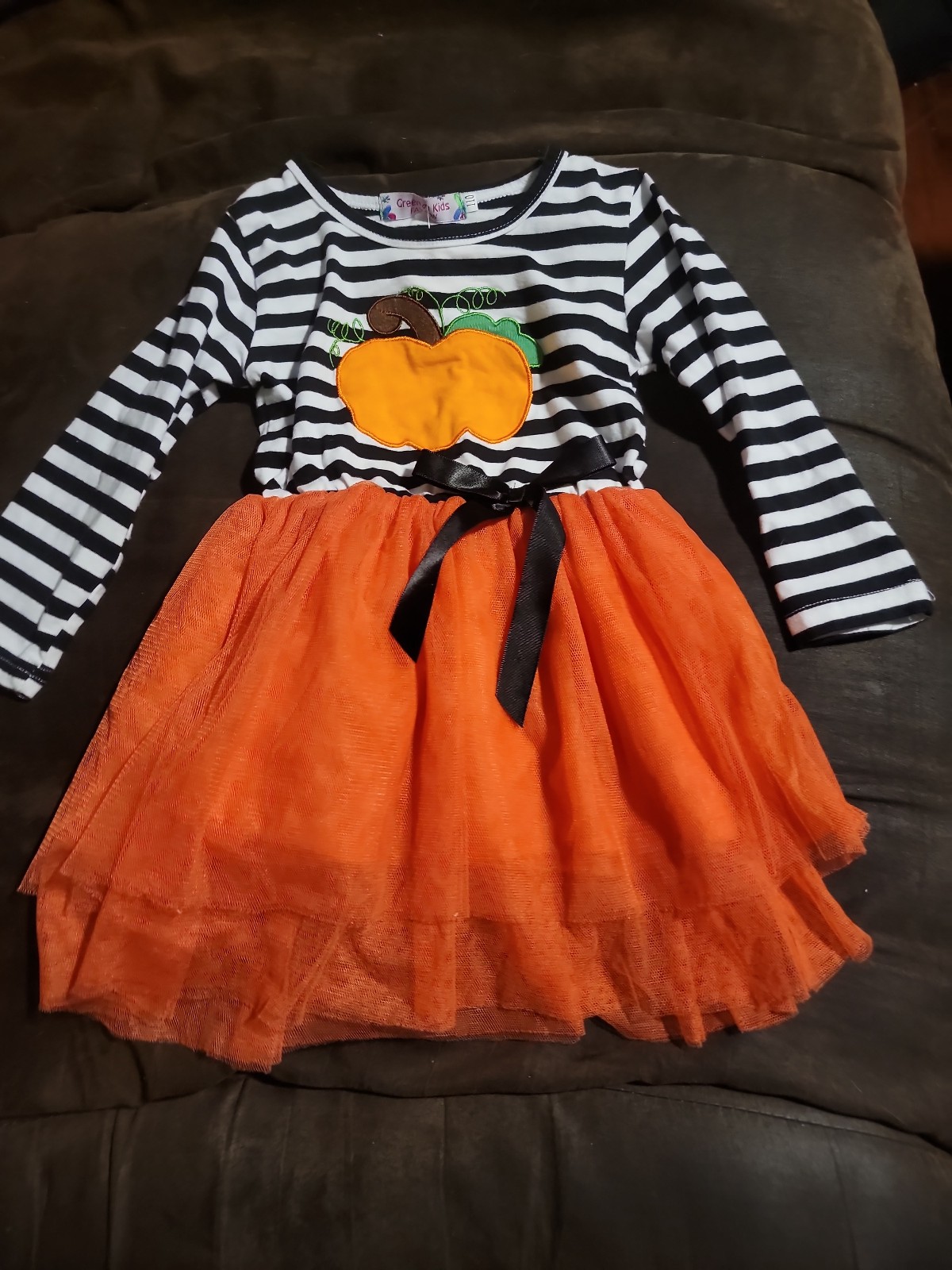 factory direct sales Green kids fashion pumpkin Halloween dress size 110 fits like 3t Kids factory direct sales Green kids fashion pumpkin Halloween dress size 110 fits like 3t Kids