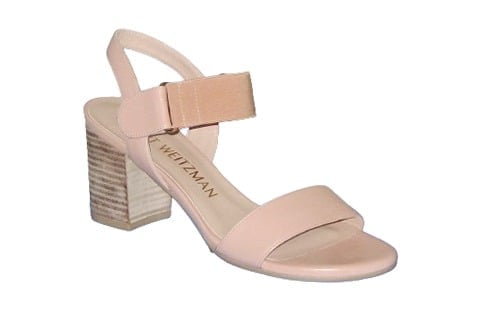 NIB Stuart Weitzman SHAILA Leather Sandal Made In SPAIN 7.5 Blush NUDE MSRP 350