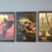 Three Piece Framed Starwar's puzzle collection