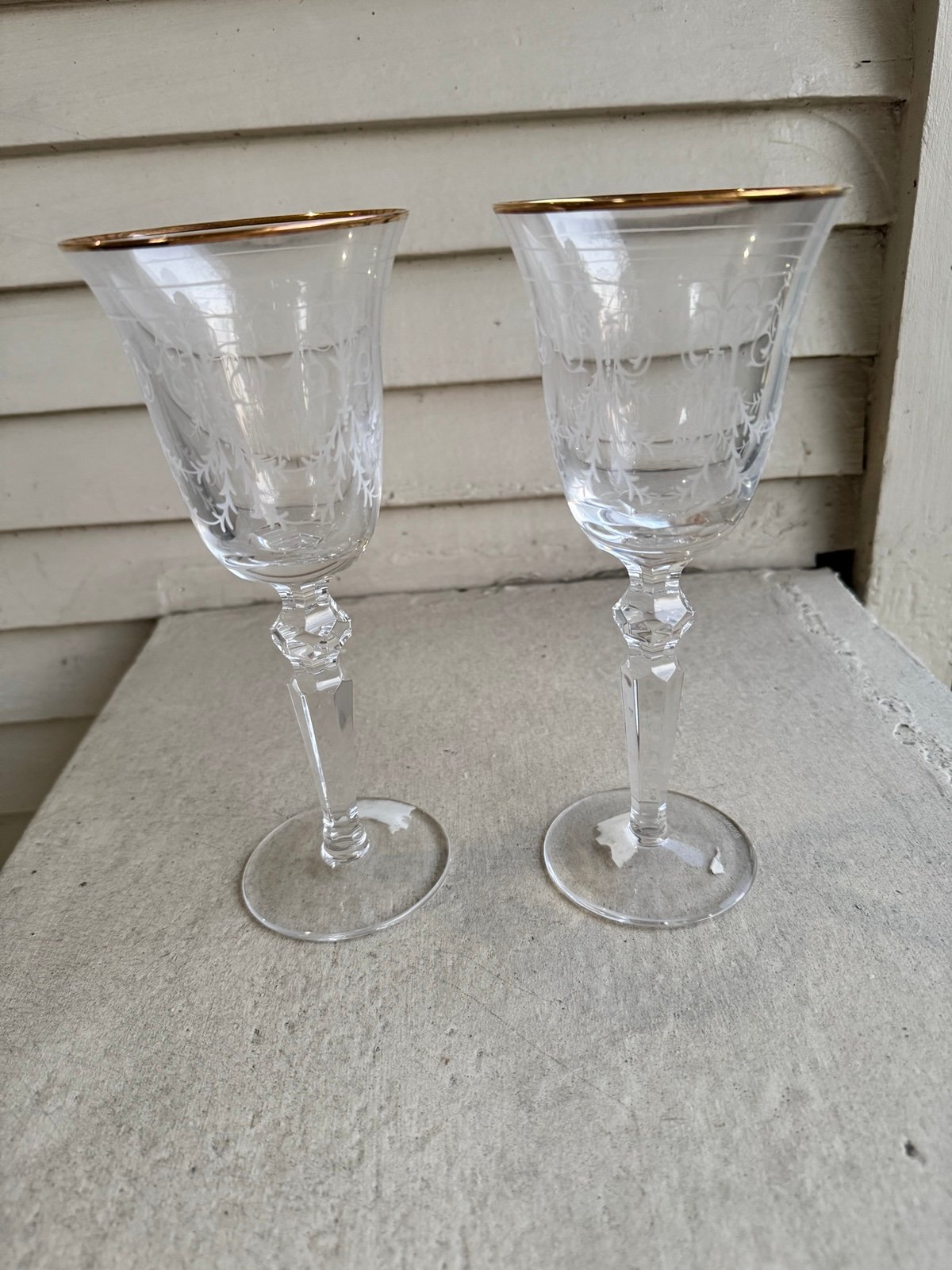 Waterford Charlemont Wine Glass 8 Tall, Set Of 2, Elegant Stemware, Crystal
