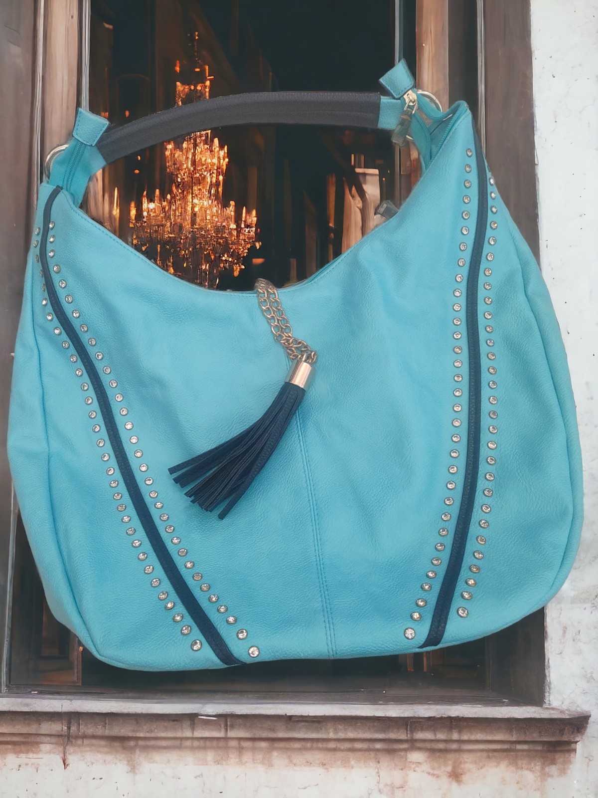 Las Vegas boutique rhinestone hobo bag