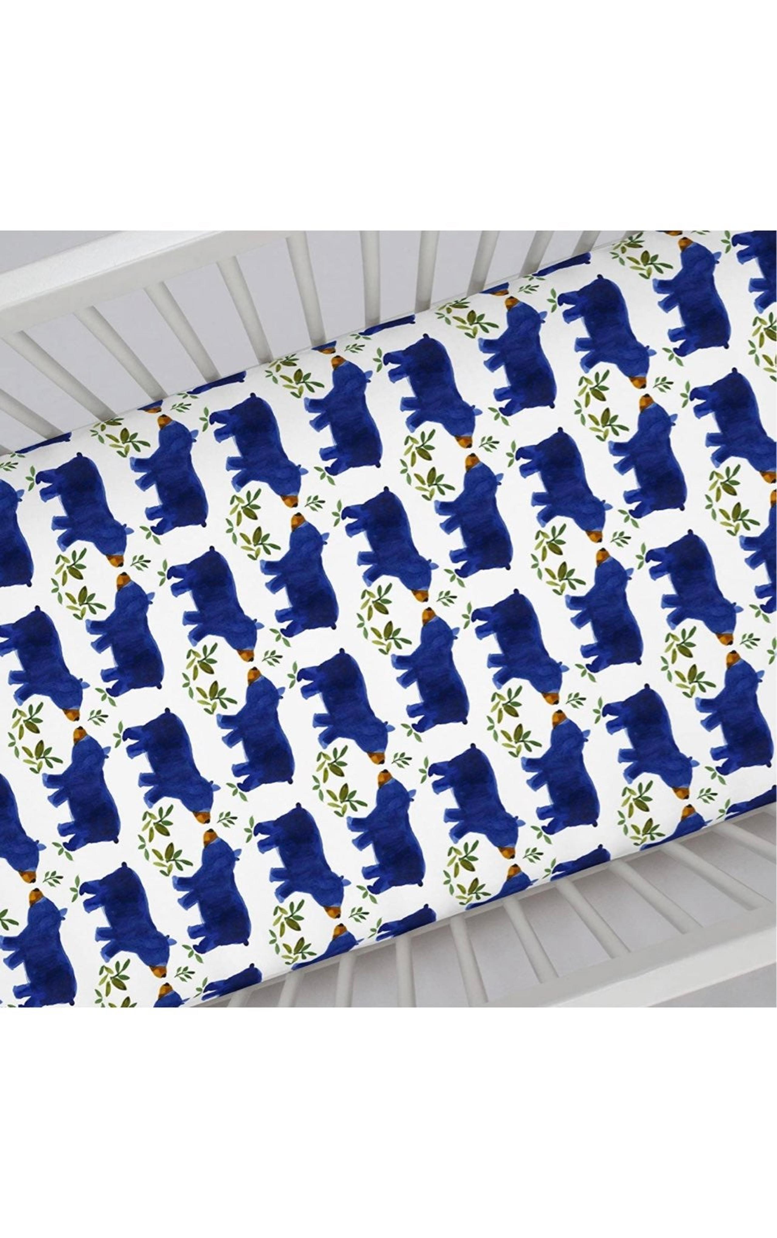 Crib sheet and skirt