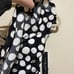 NEW La Blanca Size 6 Mod For Dot Polka Dot Ruffle One Piece Swimsuit Black White