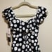 NEW La Blanca Size 6 Mod For Dot Polka Dot Ruffle One Piece Swimsuit Black White