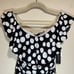 NEW La Blanca Size 6 Mod For Dot Polka Dot Ruffle One Piece Swimsuit Black White