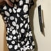 NEW La Blanca Size 6 Mod For Dot Polka Dot Ruffle One Piece Swimsuit Black White