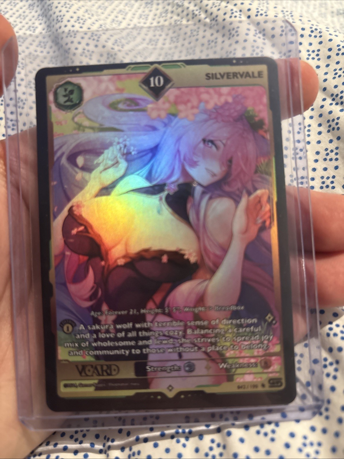 Gamersupps VCARD Rising Stars Limited First Edition Holo 10 Vtuber Silvervale