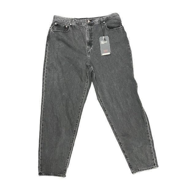 Levi's Jeans Women’s 34x31 Premium Super High Rise Loose Taper Grey Faded Crop
