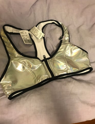 NWT Forever 21 Holographic Bralette