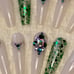 Emerald Birthstone Swarovski Press On Na