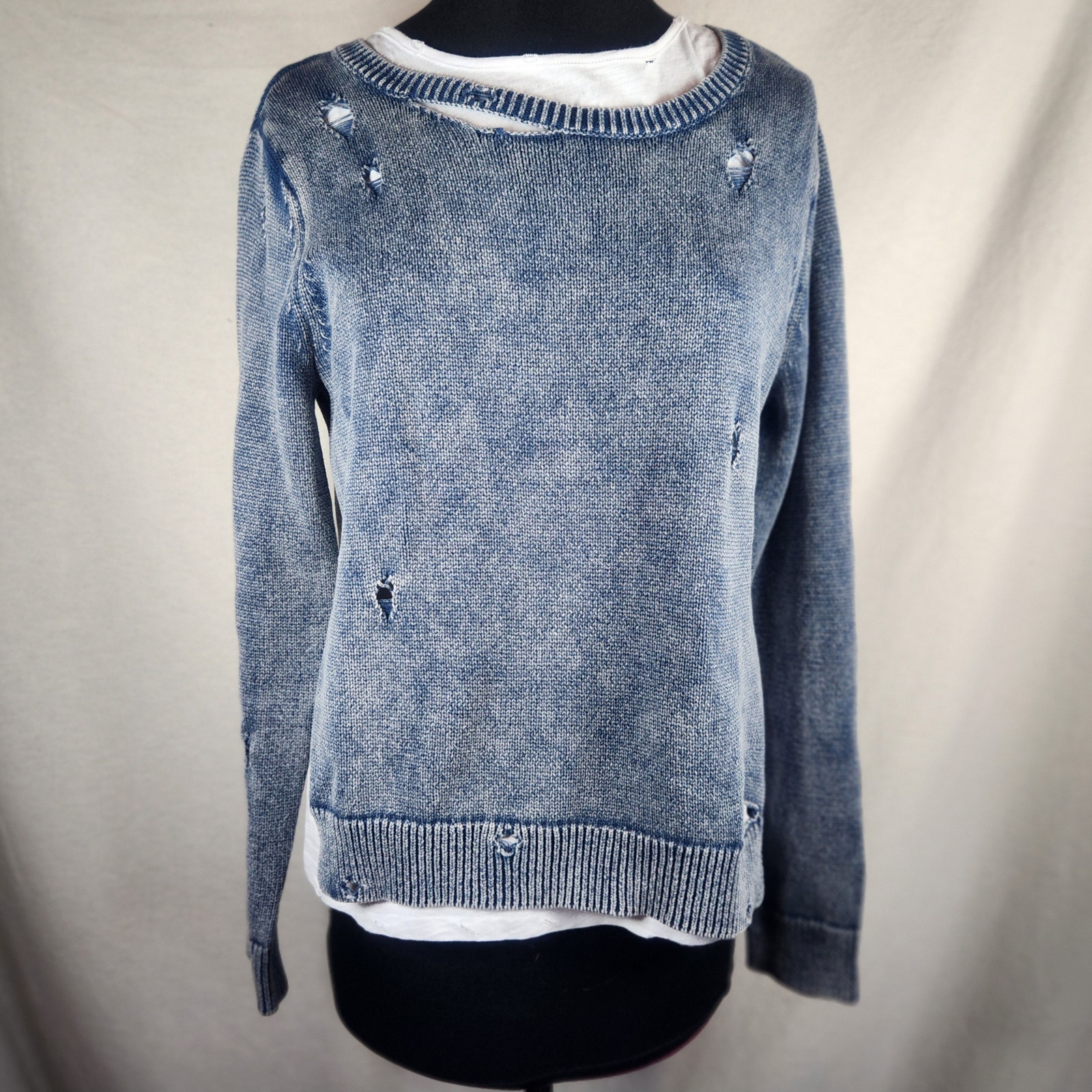 NWT 100% Cotton 100% Cool Generation Love Small 2 Piece Sweater/Tee Grunge Combo