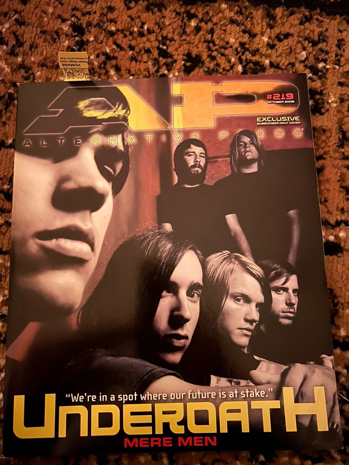Underoath AP Magazine #218 Oct'06 subscriber variant cover