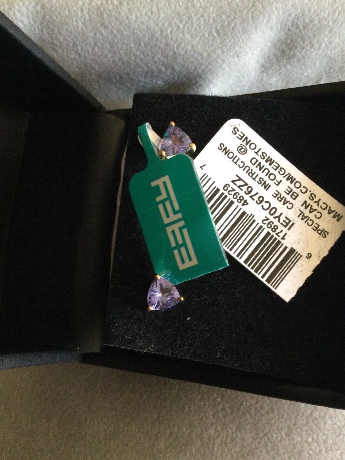 14k Gold Tanzanite Studs Earrings