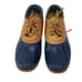 VTG L.L.Bean Maine Hunting Shoes Duck Boots Mens 7 Low Blue Brown Outdoors