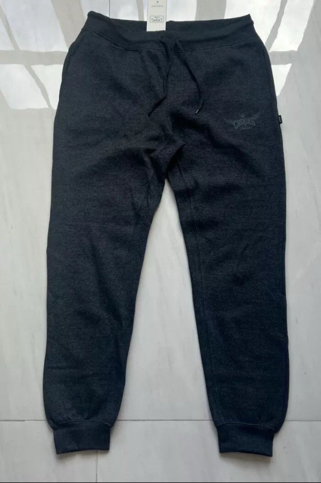 New Men’s Crooks & Castles Gray Sweatpants size L with tags