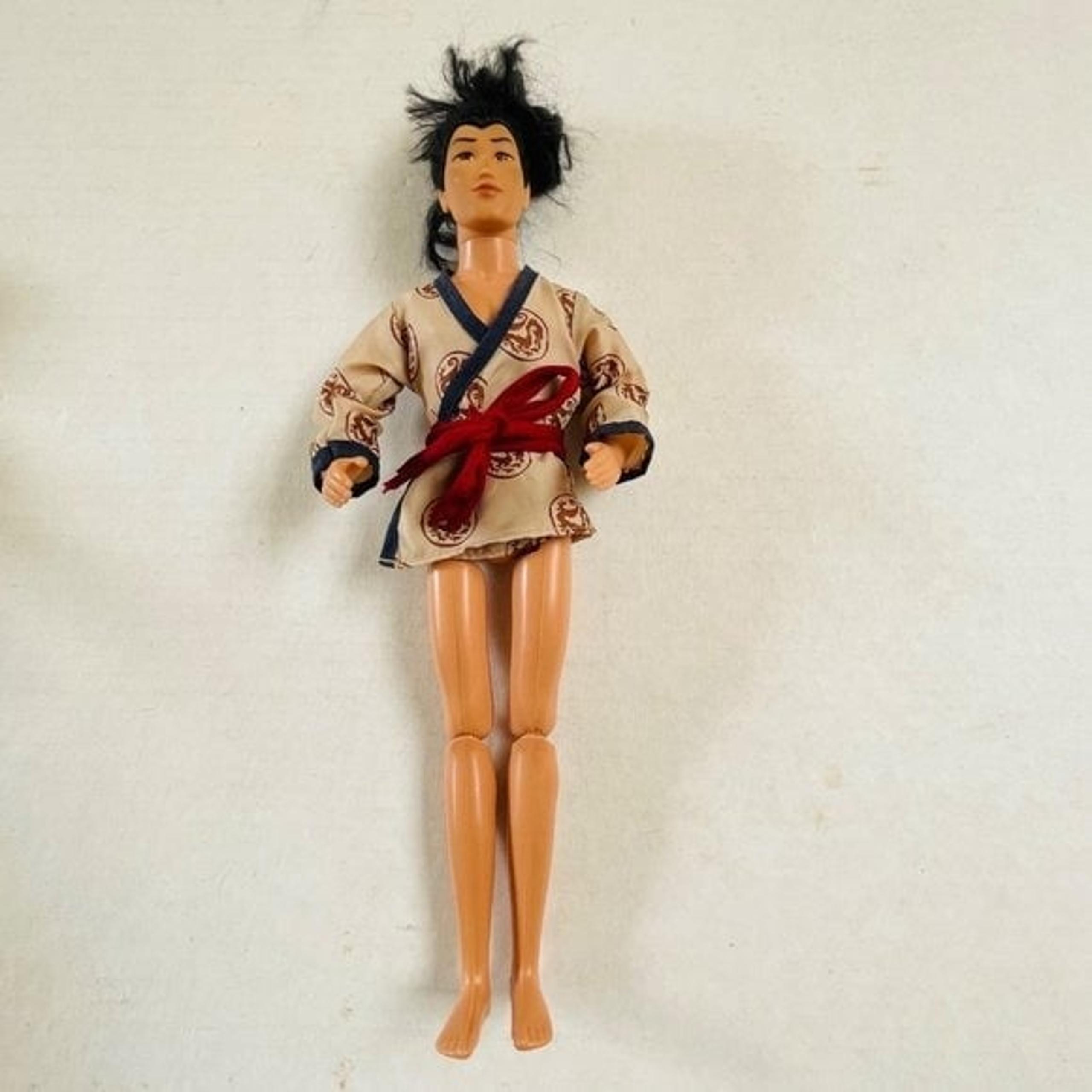 Mattell Disney Captain Li Shang Doll Kimono Top 1968 Body Vintage Kids 12 Inch
