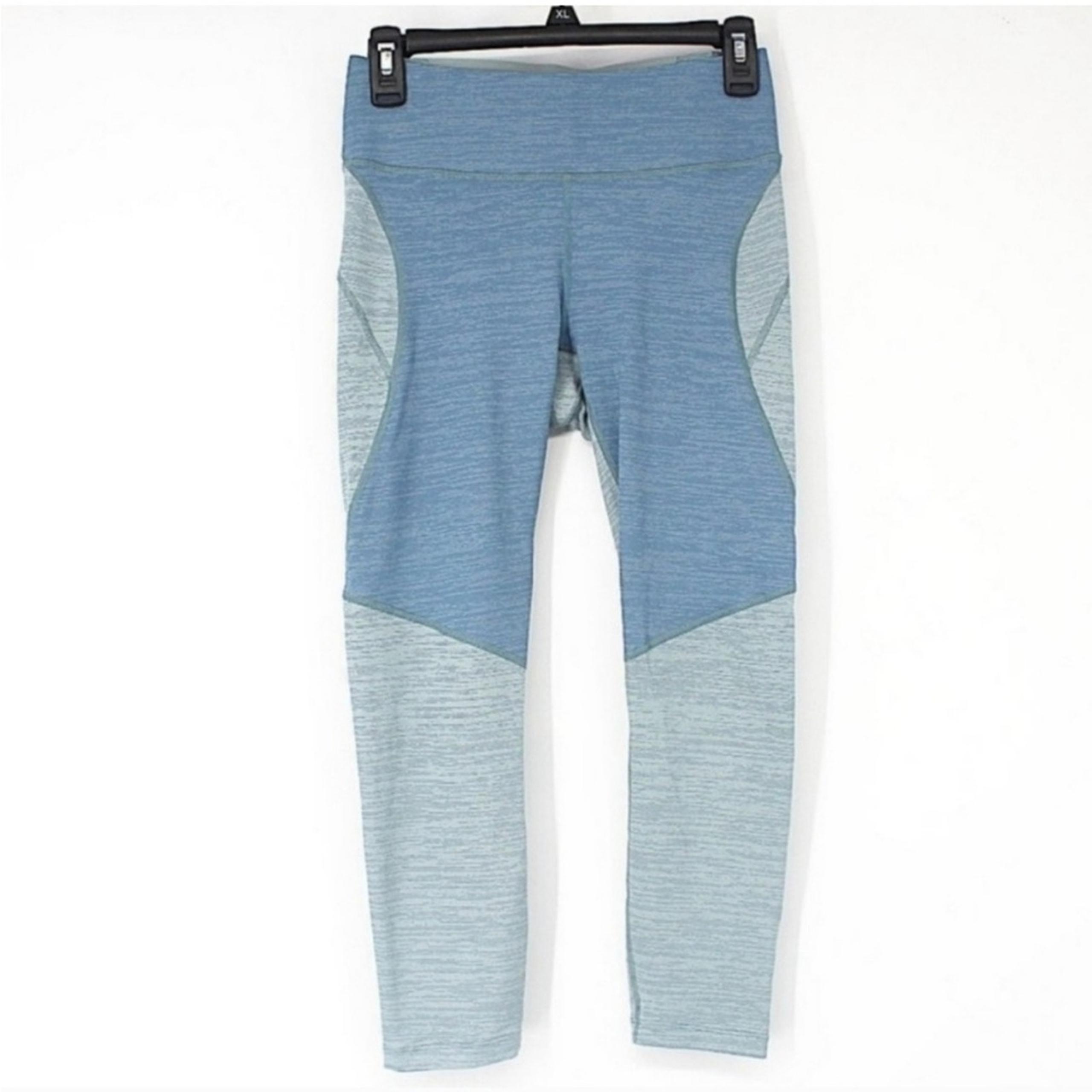 Outdoor Voices Blue Colorblock Athletic Leggings Women's Size Small