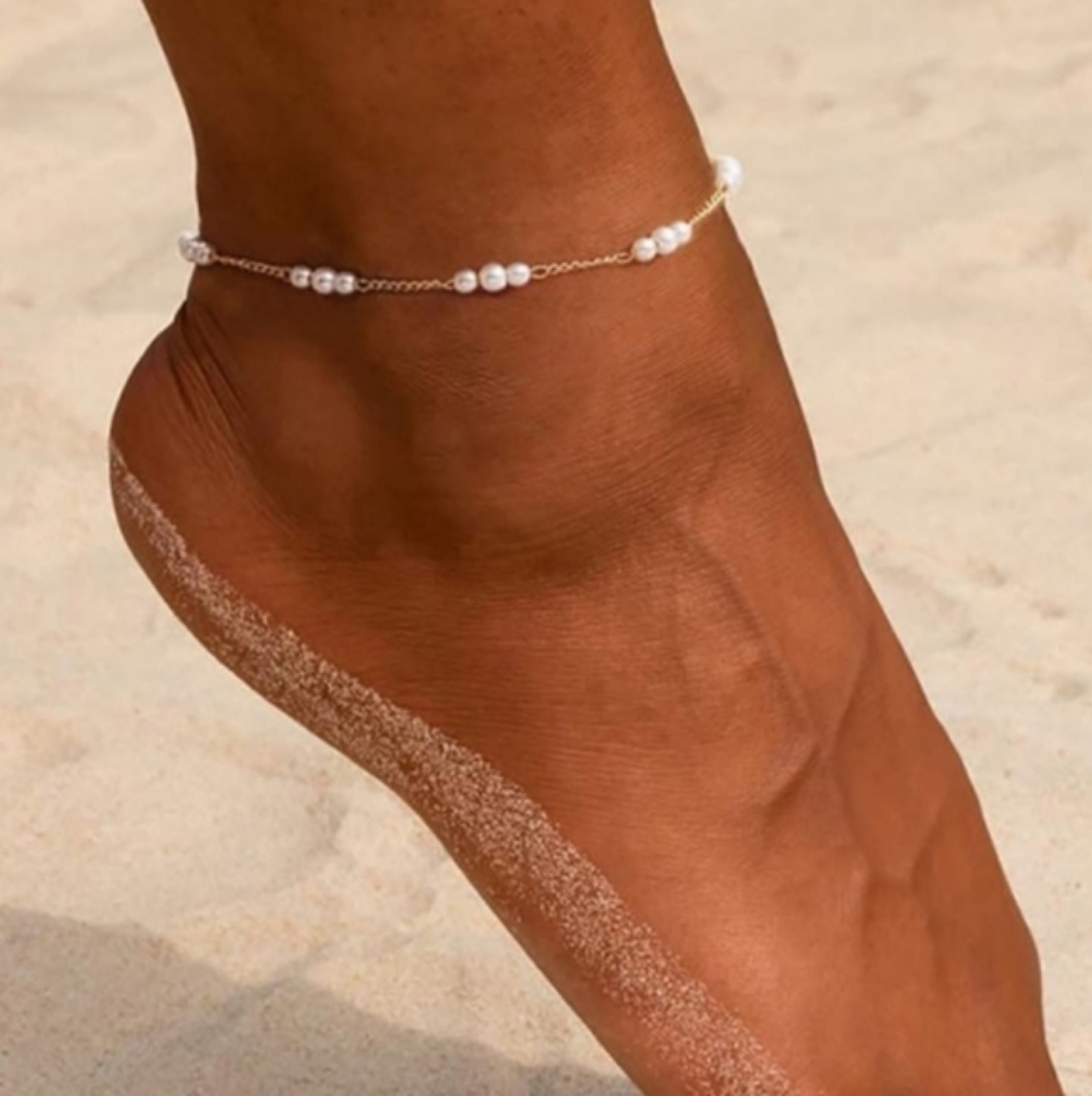 Free People Pearlized Anklet