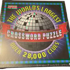 NEW-The World's Largest Crossword Puzzle 28,000 Clues 91,000 Squares-Sealed