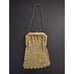 Vintage Art Deco Gold Mesh Flapper Purse Enamel Design