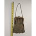 Vintage Art Deco Gold Mesh Flapper Purse Enamel Design