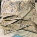 Vintage cloth map
