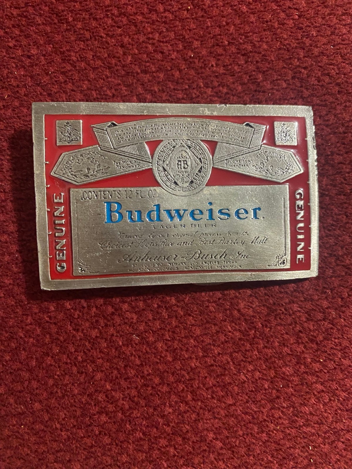 1999 Budweiser Smoked Mirror Bar Beer Sign 26X18 Anheuser-Busch King of Beers