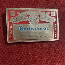 1999 Budweiser Smoked Mirror Bar Beer Sign 26X18 Anheuser-Busch King of Beers