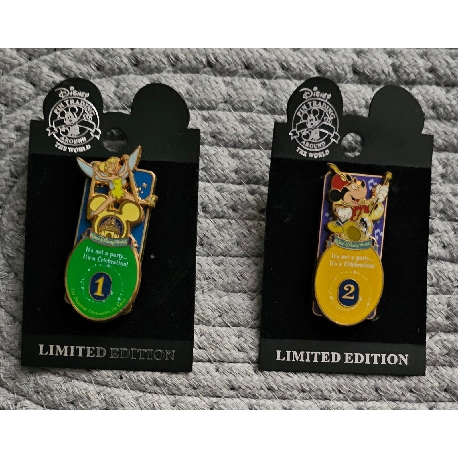 Disney Pin Trading Around the World, it's not a party..its a celebration pins