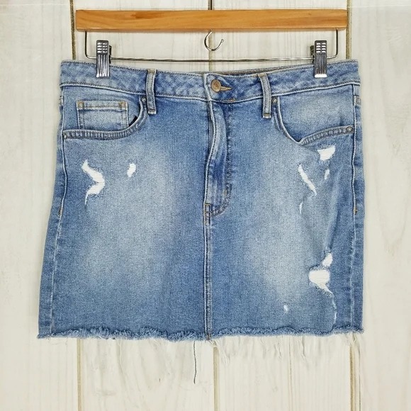 Blue Jean Mini Skirt