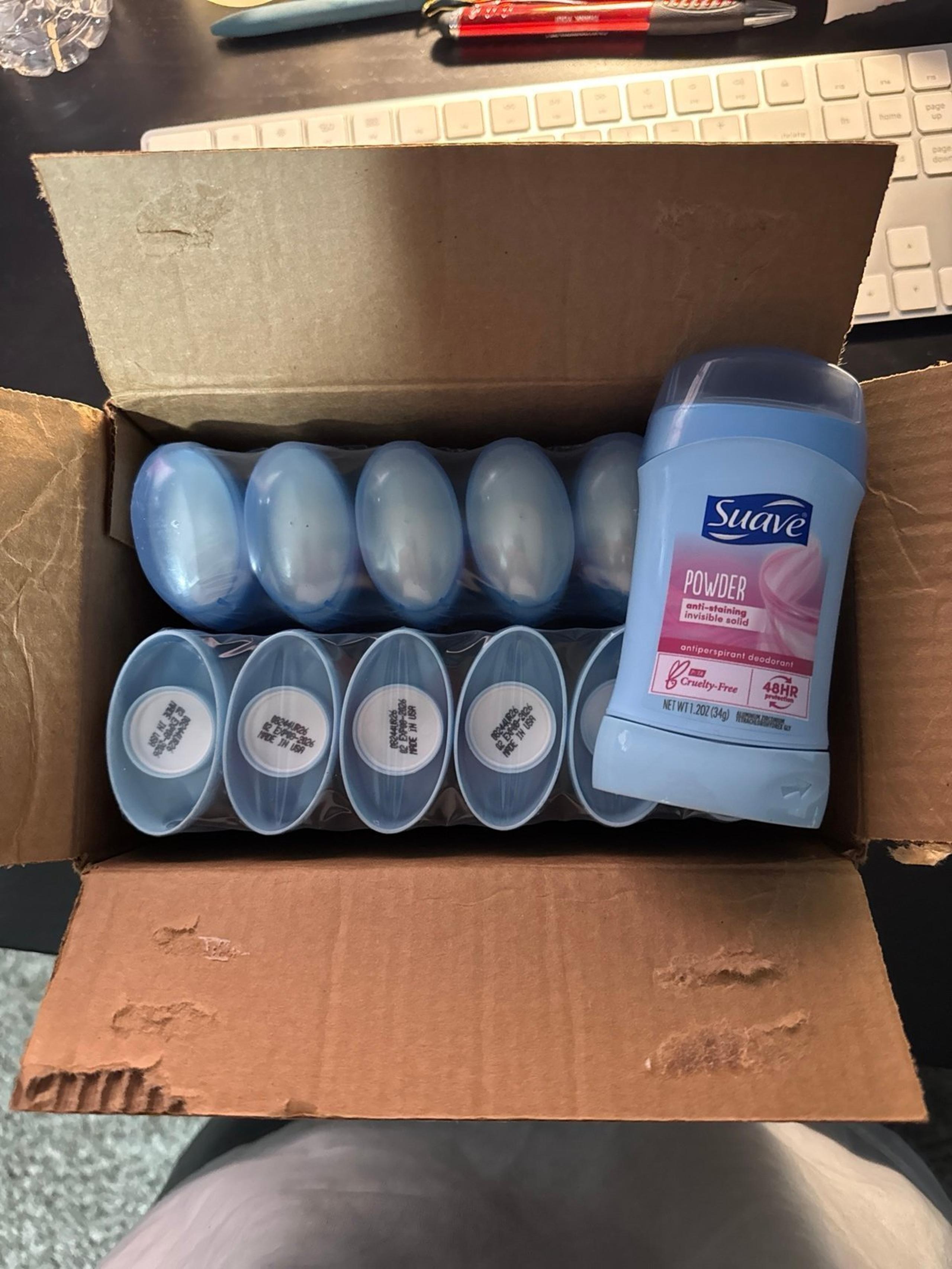 Suave Powder Deodorant 12pack case