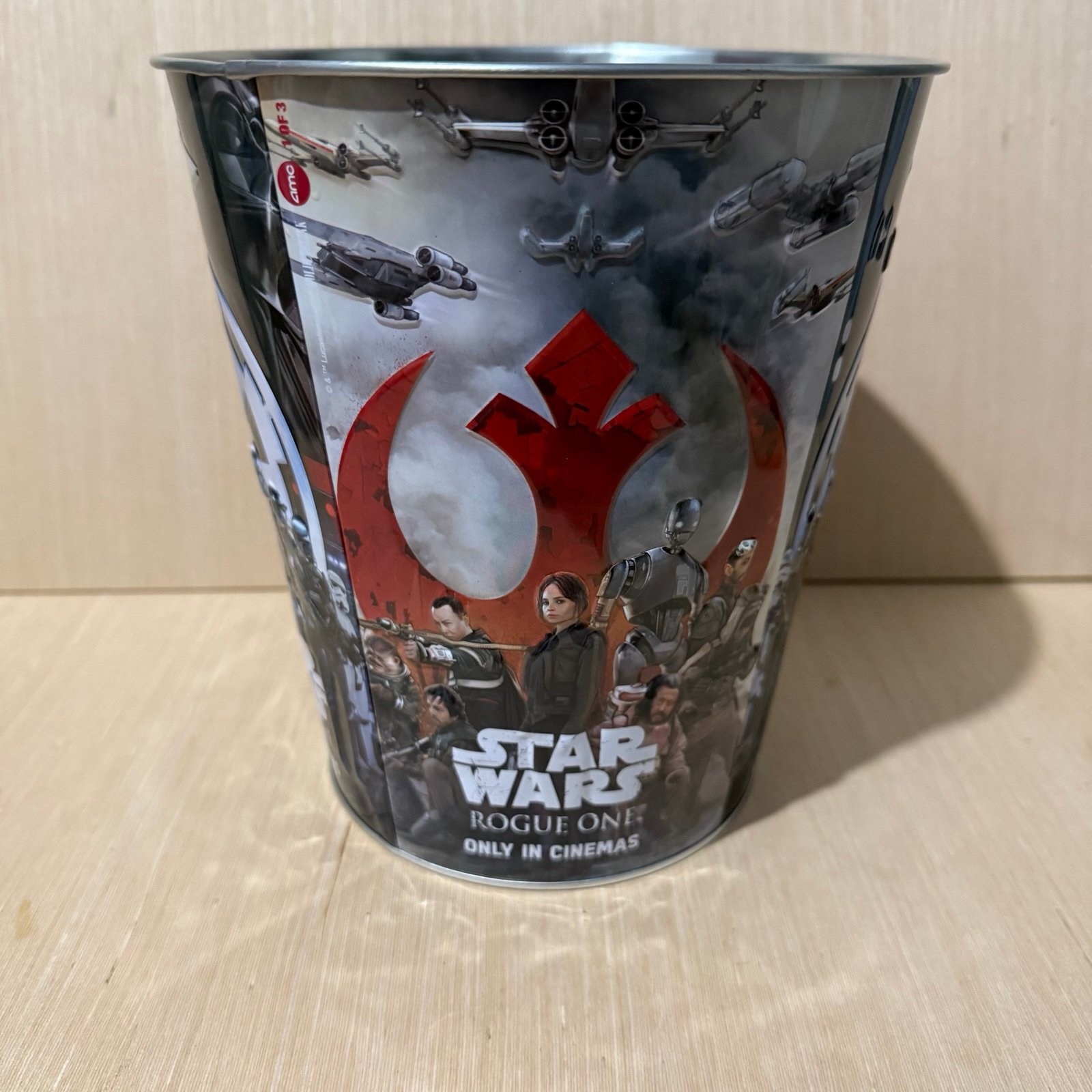 Brand New “Star Wars Rogue One” 3D Graphics Tin Popcorn Bucket by Golden link!!