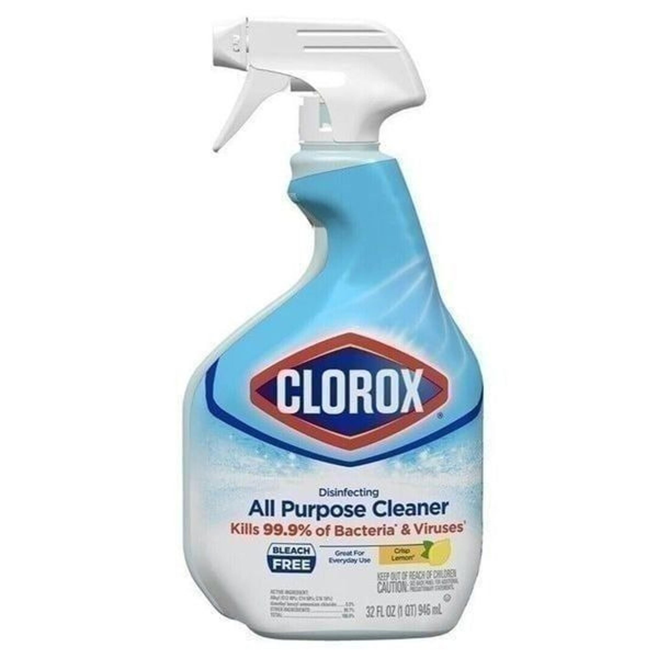 Clorox new disinfecting all purpose cleaner bleach free 32 oz