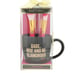 Juicy Couture 6 piece Makeup Brush & Mug Set