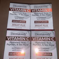 4x Dermatouch Vitamin C Hyloronic Acid Anti Aging Sea Algae Peptides 1.6 Fl Oz