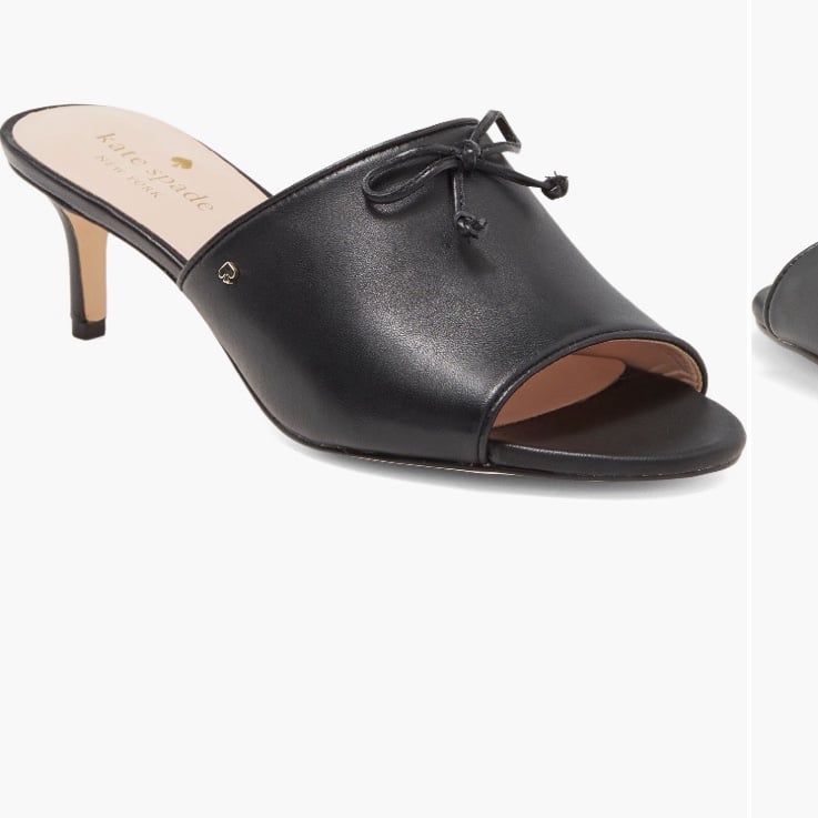 Kate Spade kitten heels all leather sandals