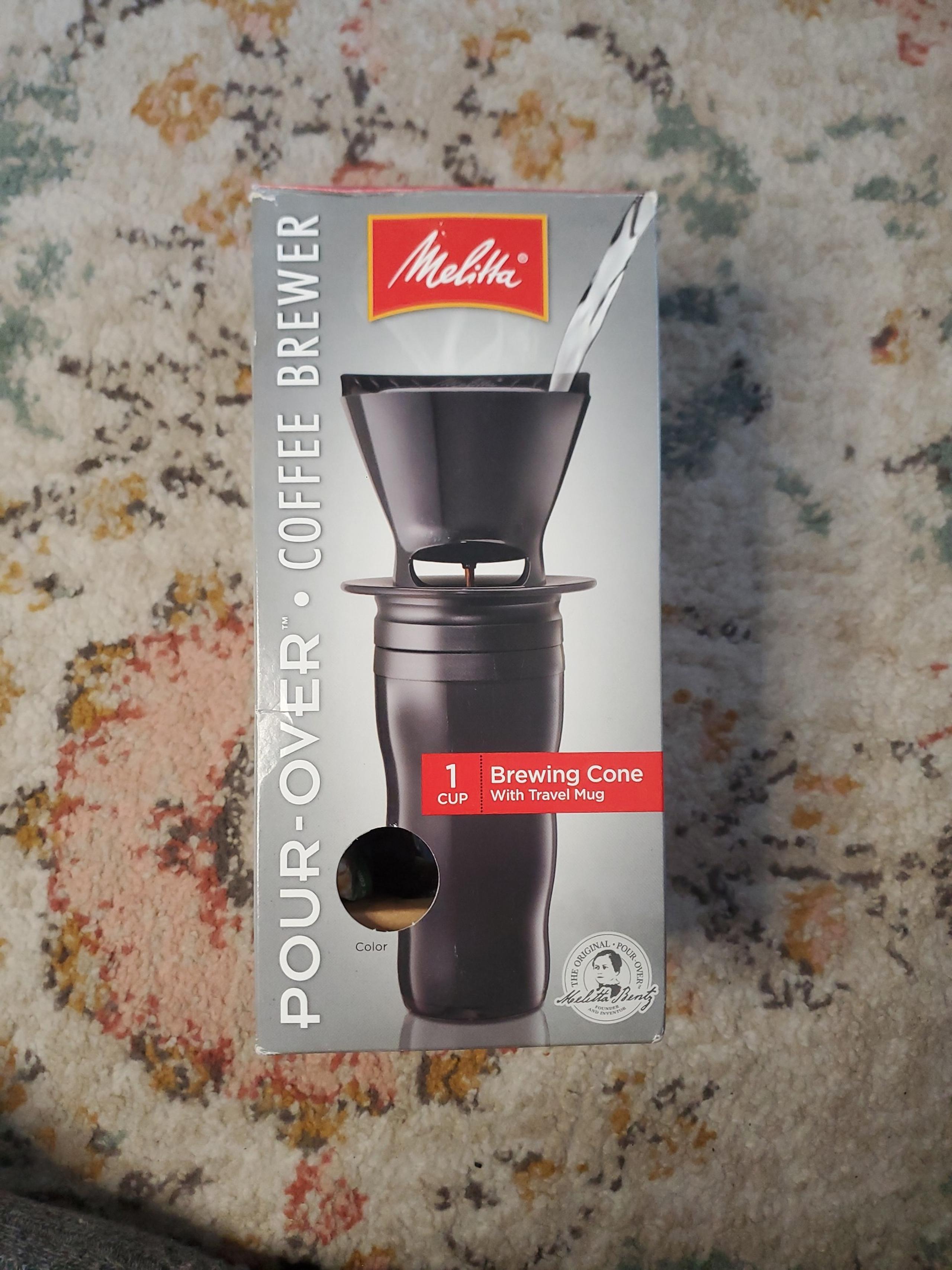 Melitta Cone Pour over Coffee with travel mug