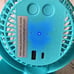 Camping Fan with LED Light 12000mAh 65Hrs Battery Powered Fan